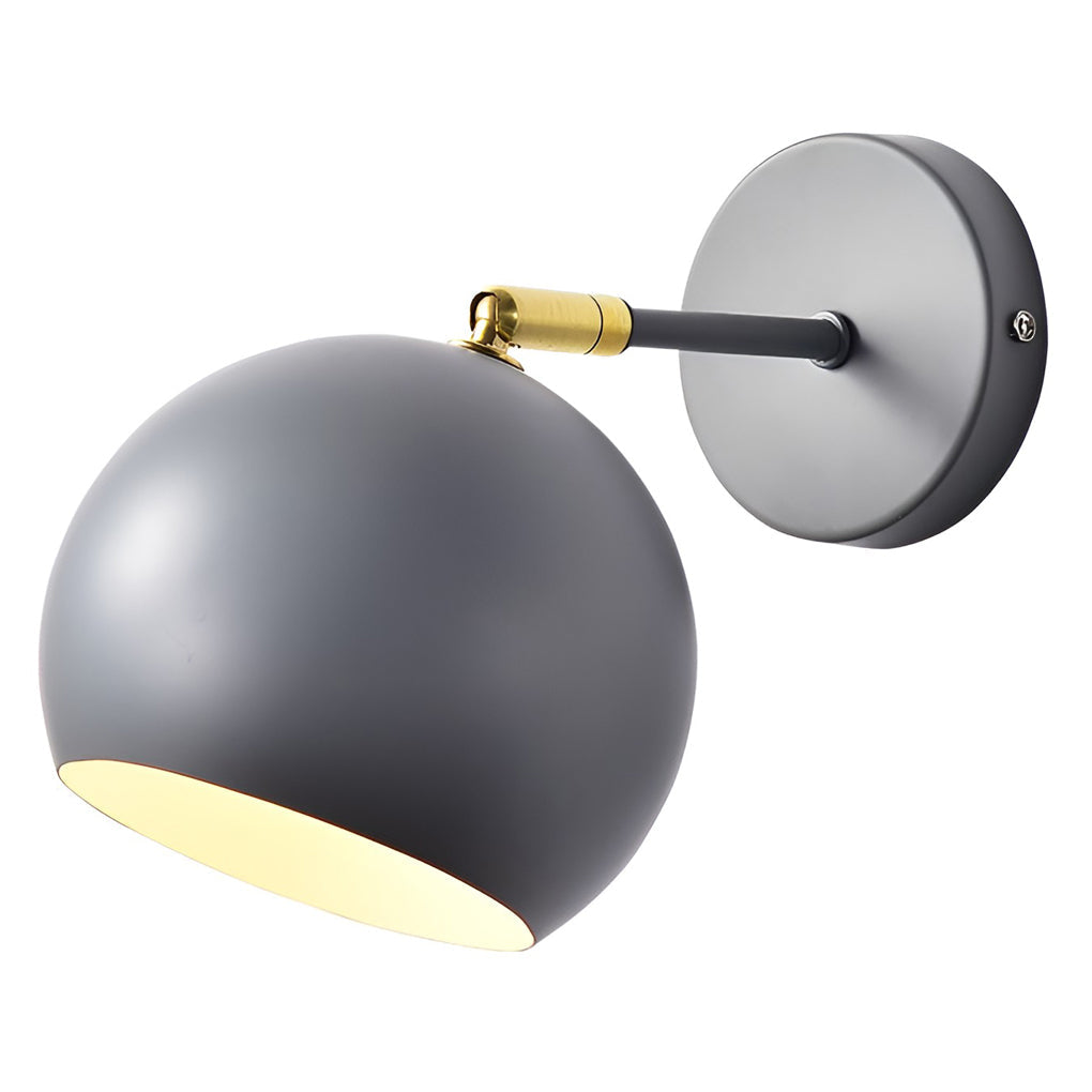 Adjustable Hemispherical Wall Sconce - Modern Nordic Metal Lamp