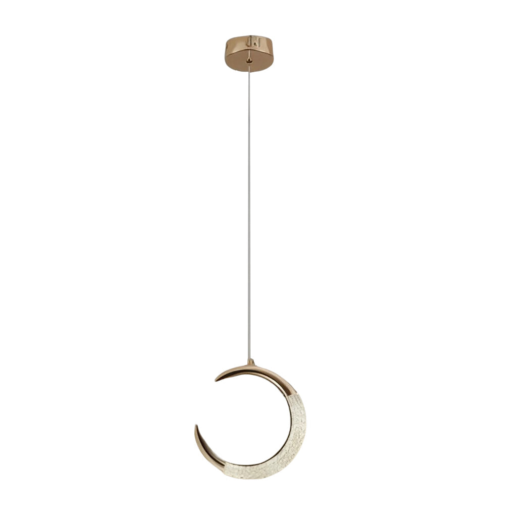 Modern Nordic Ring Pendant Light with LED – Gold Electroplated