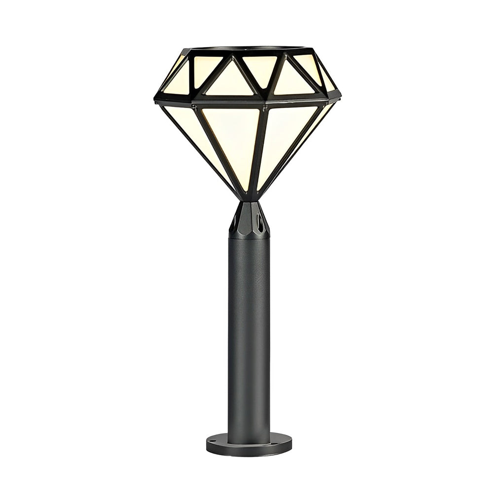 Geometric Diamond LED Lawn Lamp Modern Outdoor Landscape Lighting