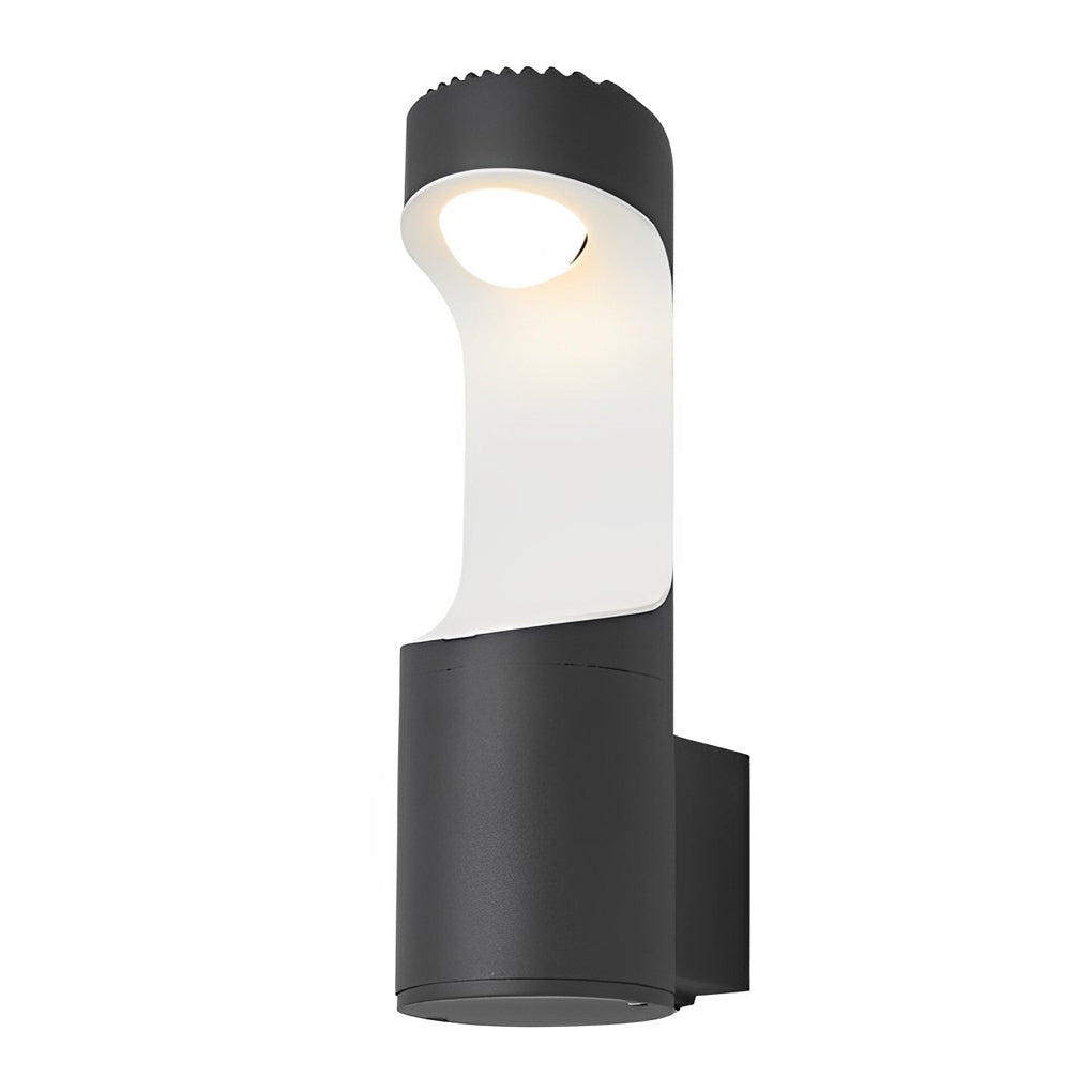 Modern LED Outdoor Wall Lamp Black Aluminum Waterproof