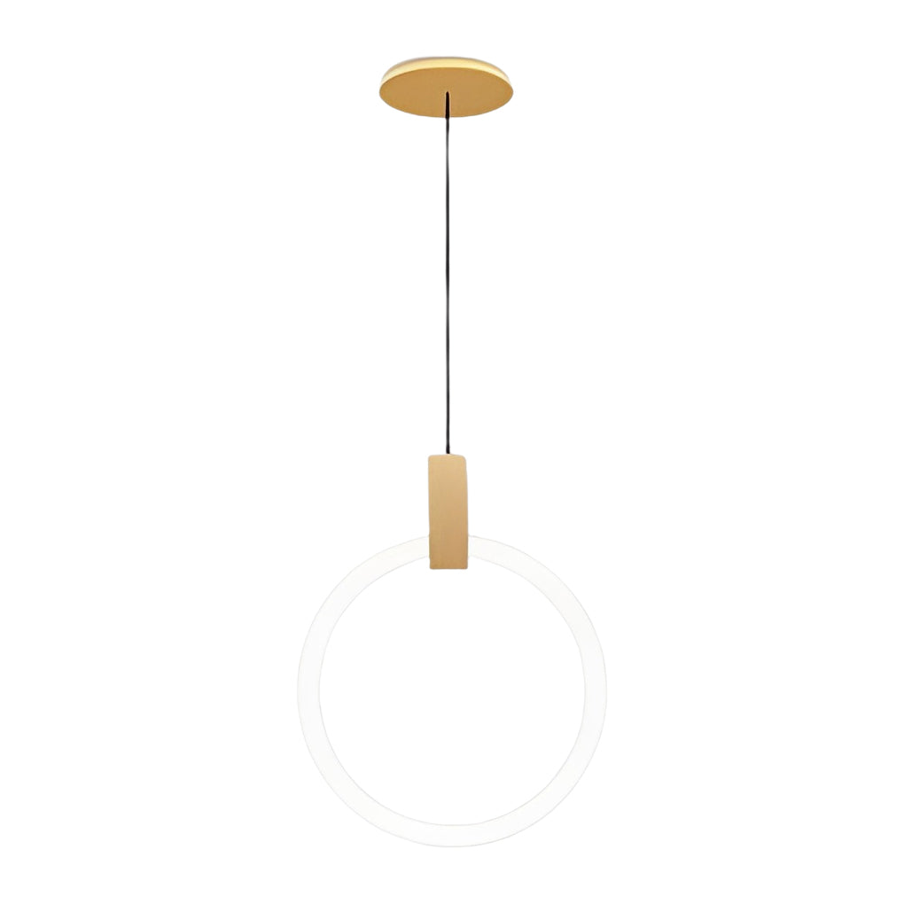 Modern Ring Staircase Chandelier with Stepless Dimming LED