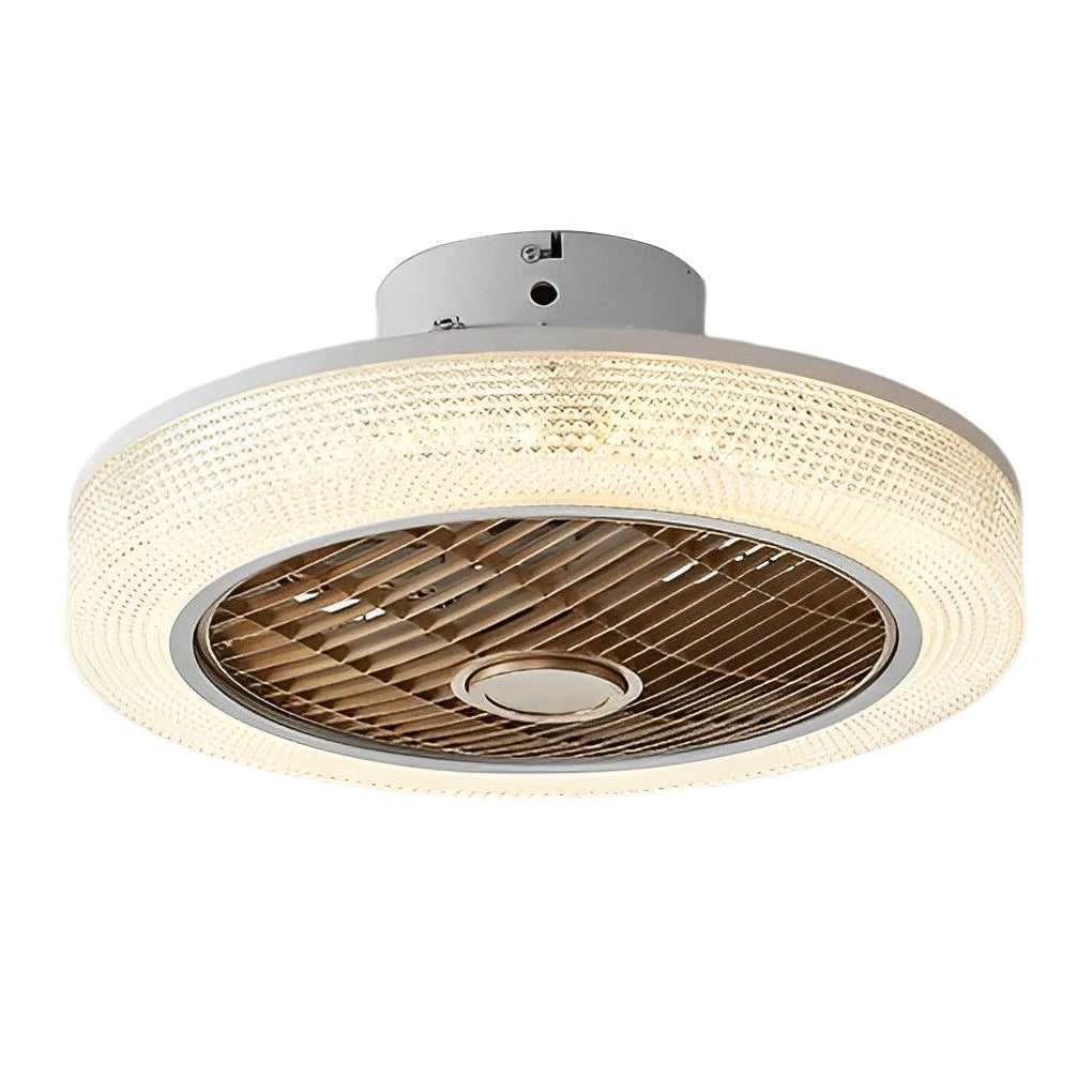Dimmable Bladeless Ceiling Fan Light with Heating Function