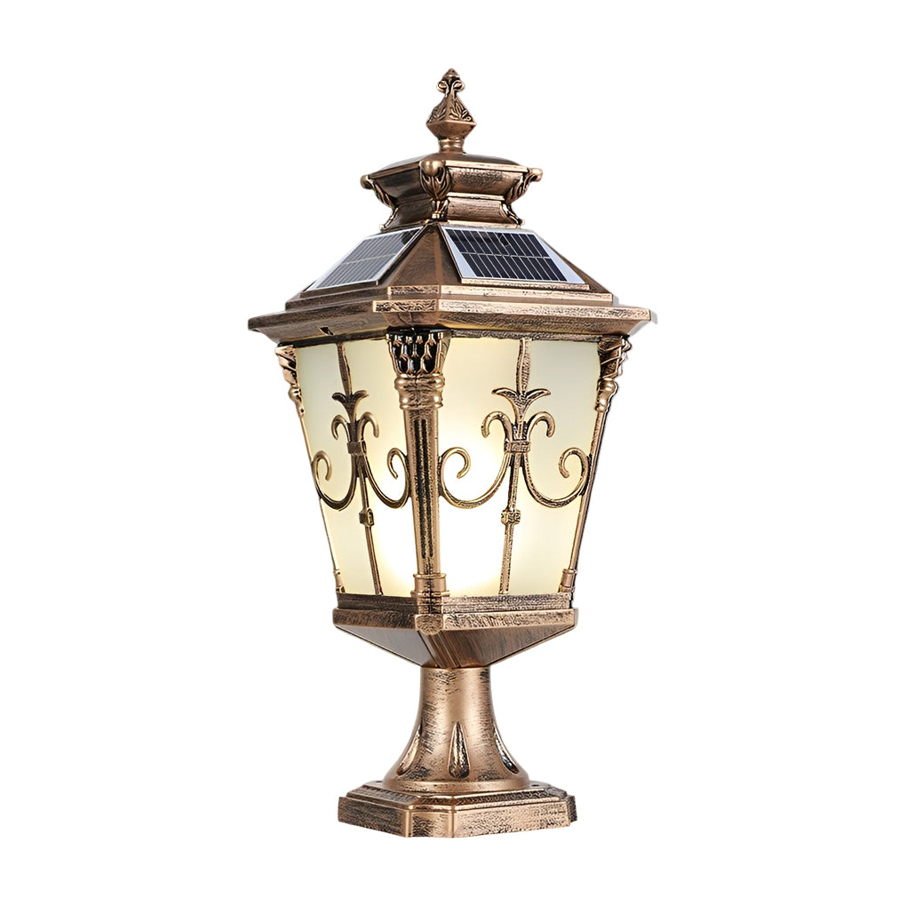 Solar LED Fence Post Light – Waterproof Aluminum Outdoor Pillar Lamp