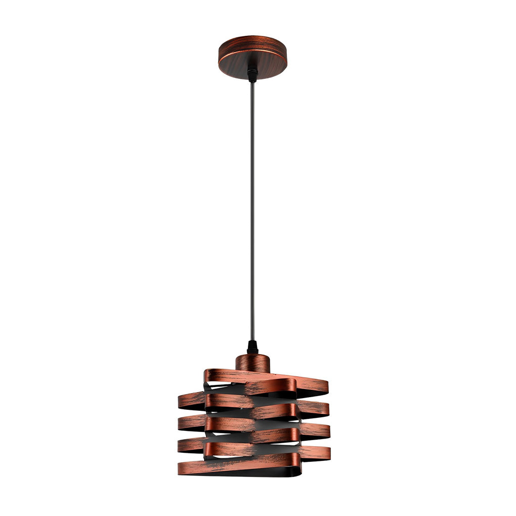 Interwoven Iron Pendant Light Modern Industrial Ceiling Fixture