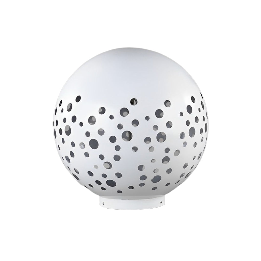 Modern White Steel Outdoor Post Light - IP65 Waterproof Lawn Lantern