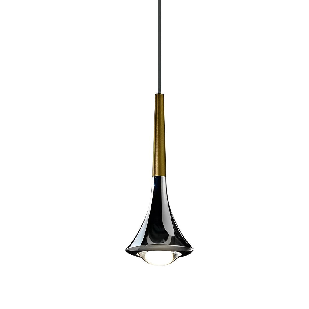 Water Drop Metal LED Pendant Light Modern Nordic Staircase Chandelier
