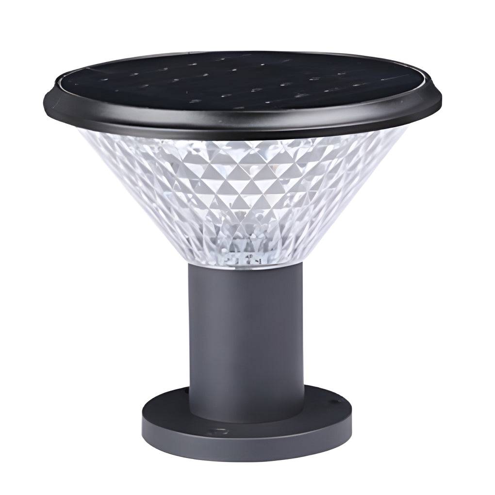 Solar Fence Post Light with Remote Control & Light Sensor