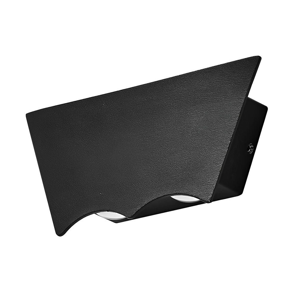 Modern LED Up Down Wall Washer Light – Waterproof Outdoor Black