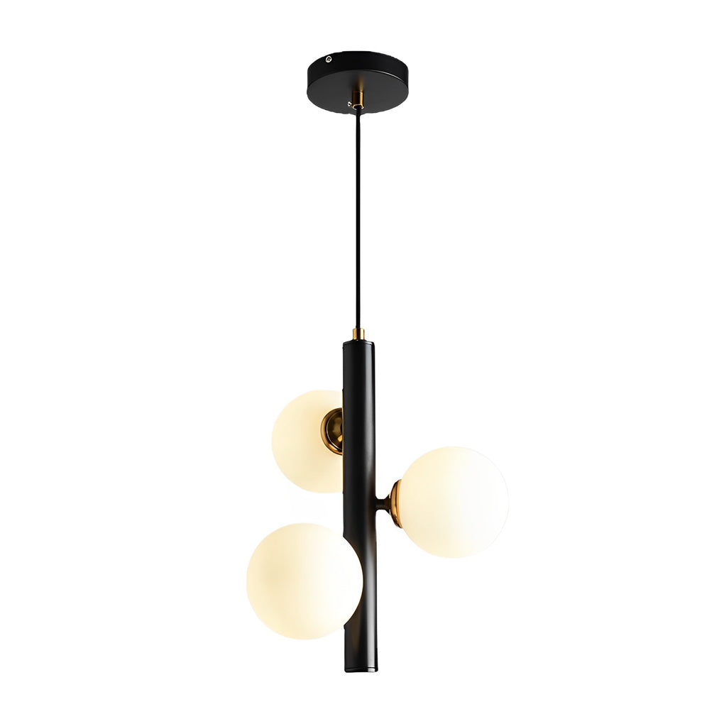 Modern Glass Ball Pendant Light - 3-Light Dining Room Chandelier