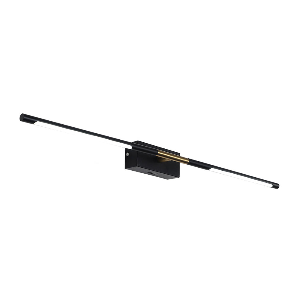 Black Gold Linear LED Bathroom Vanity Light Bar 24" 39"