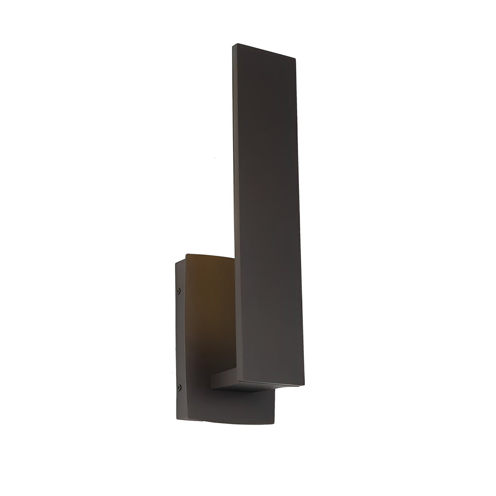 Modern Aluminum LED Outdoor Wall Light - Waterproof Black Sconce