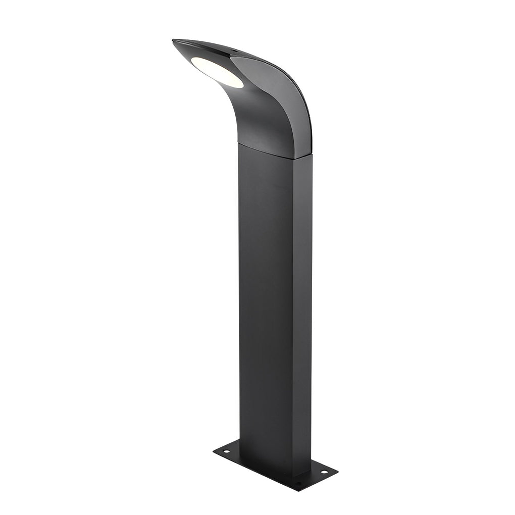 Modern Curved Head COB LED Pathway Lights - Aluminum