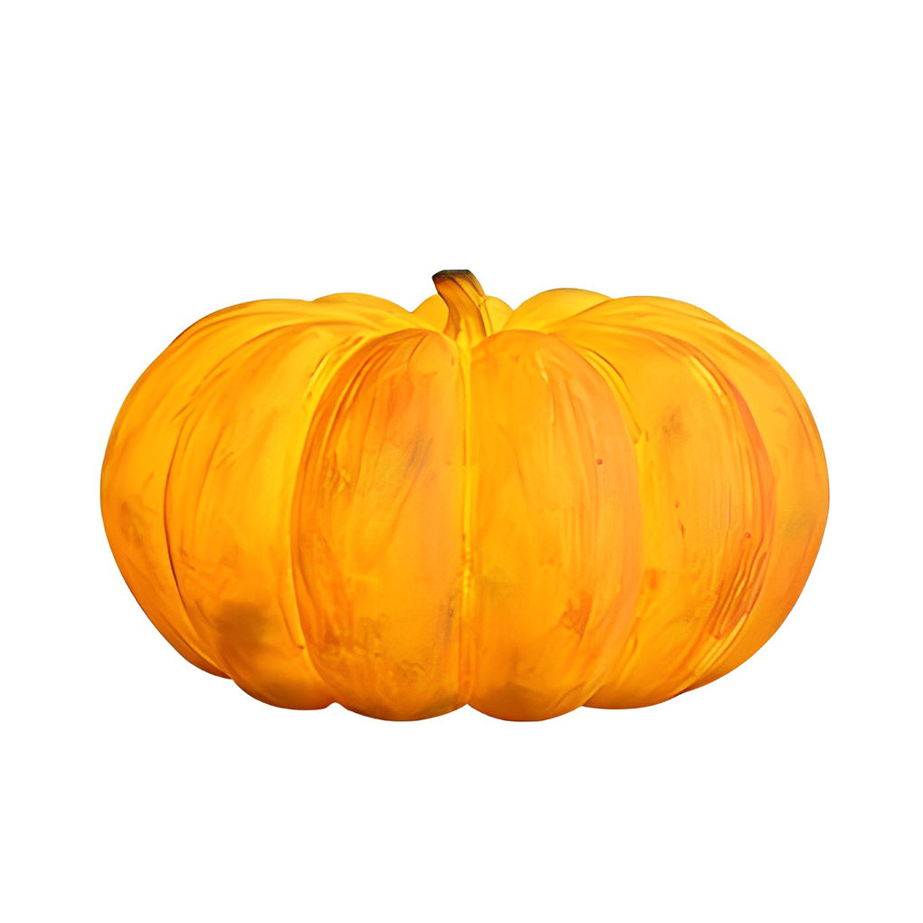 Modern Pumpkin LED Outdoor Lantern with USB Charging & Handle