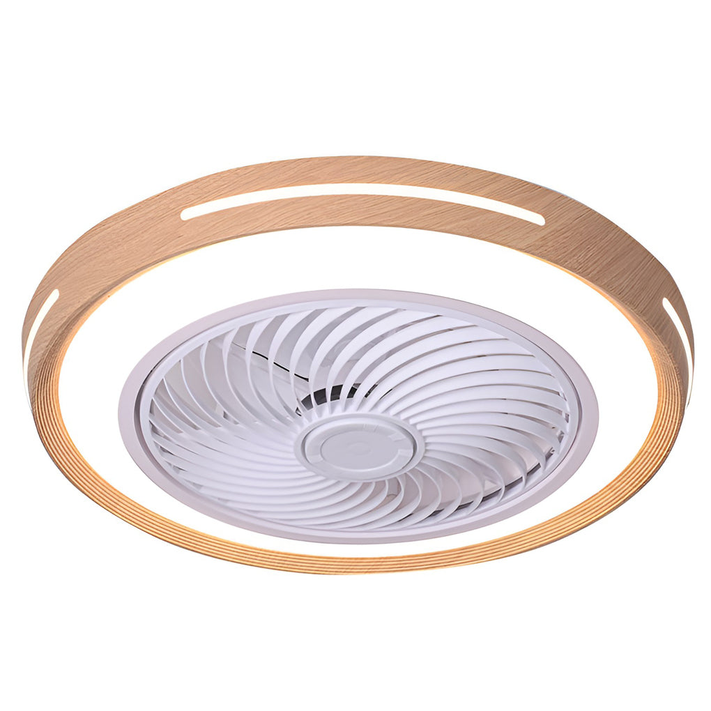 Modern Bladeless Ceiling Fan with LED Light & Remote Control