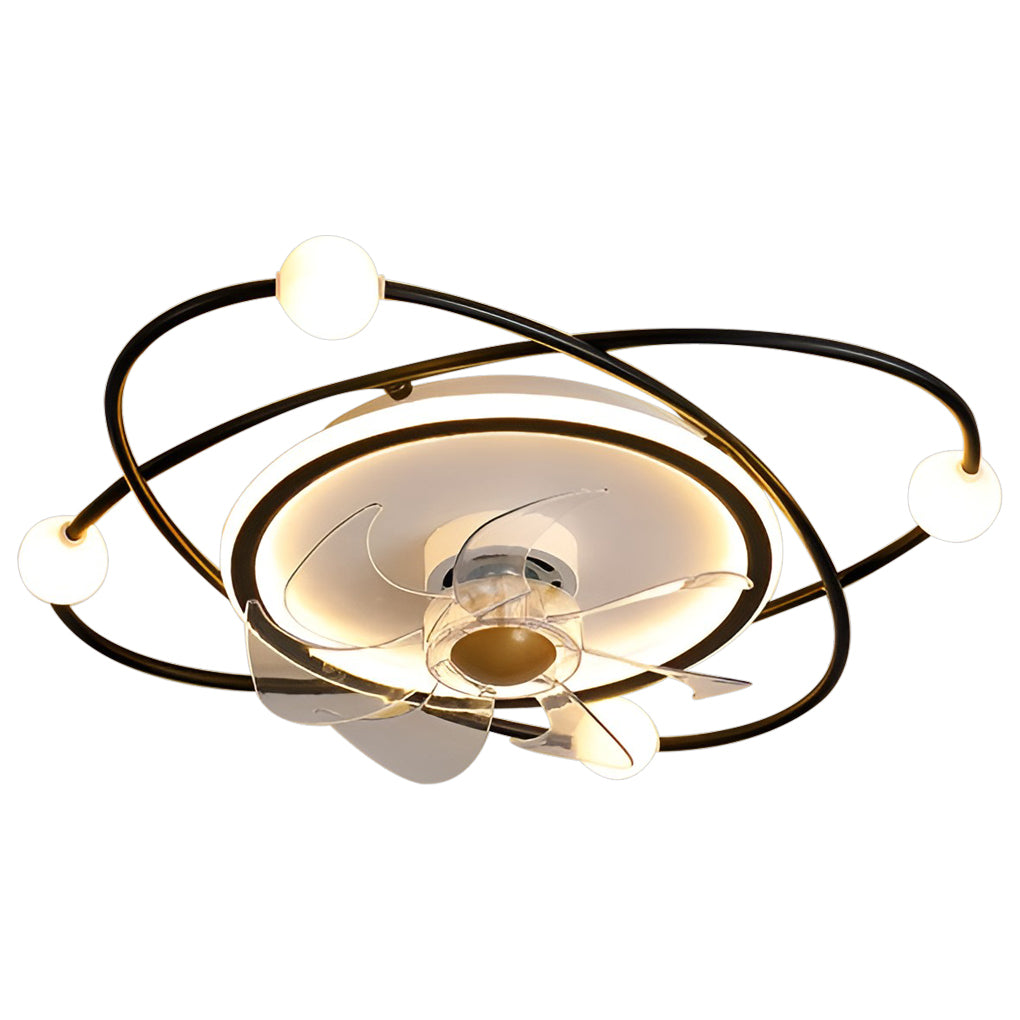 Modern LED Ceiling Fan Light with Remote Dimming - 22 Inch