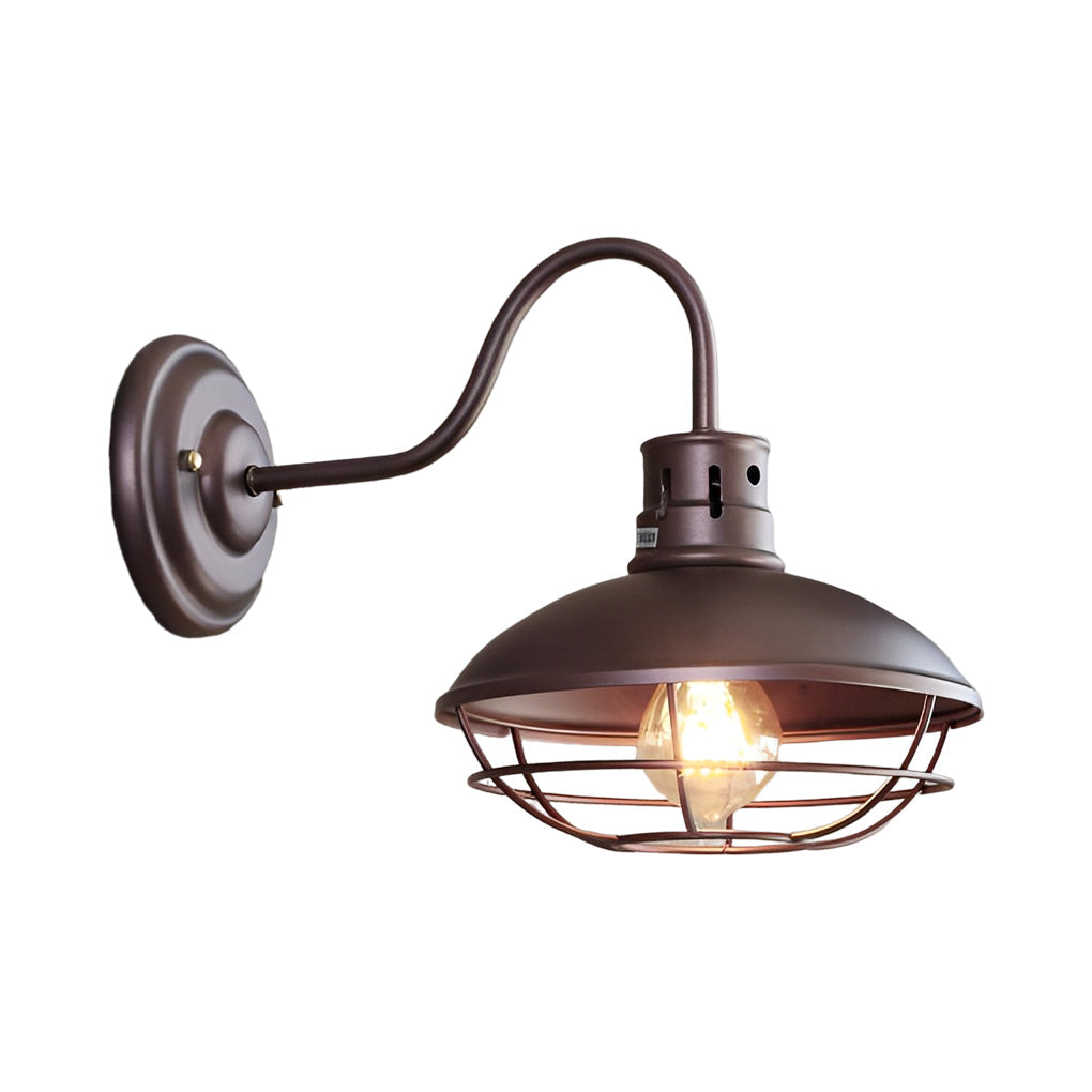 Retro Iron LED Waterproof Outdoor Wall Light - Modern Industrial