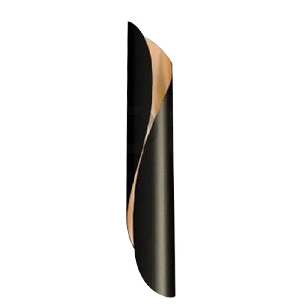 Modern Arc Wall Sconce – Industrial Metal Design with Gold Accent