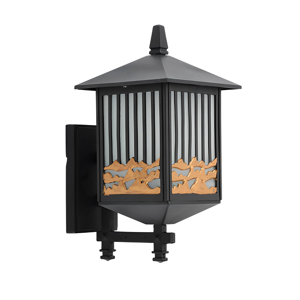 Modern Solar LED Outdoor Wall Light with Die-Cast Aluminum Frame