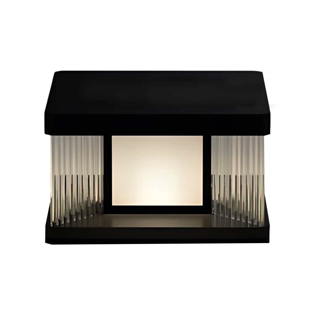 Modern Solar Fence Post Light - Waterproof IP65 Outdoor Pillar Lamp