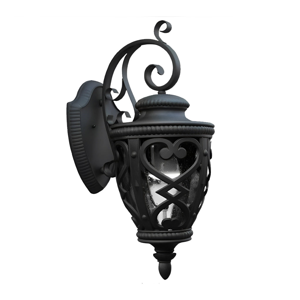 Retro Bubble Glass Outdoor Wall Light – Waterproof Aluminum