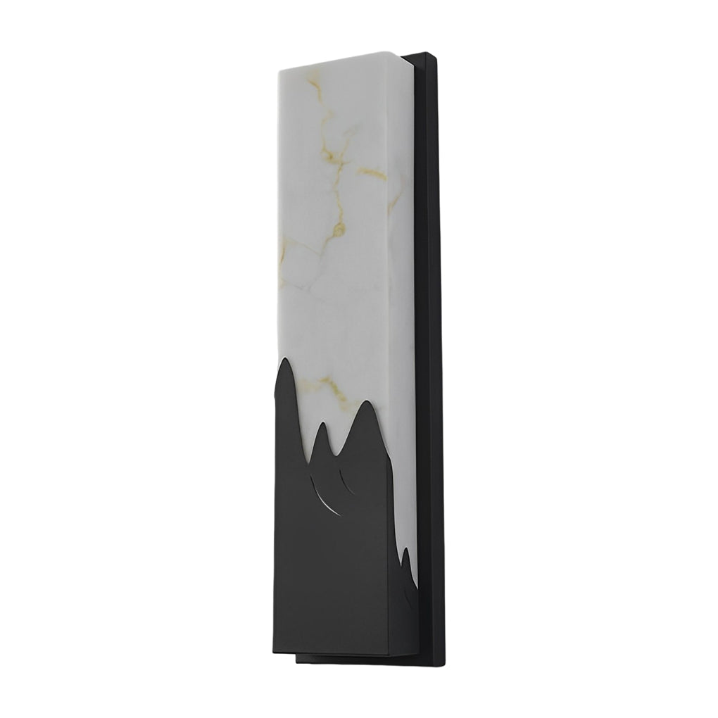 Modern Rectangular Outdoor Wall Sconce with Warm LED Lighting