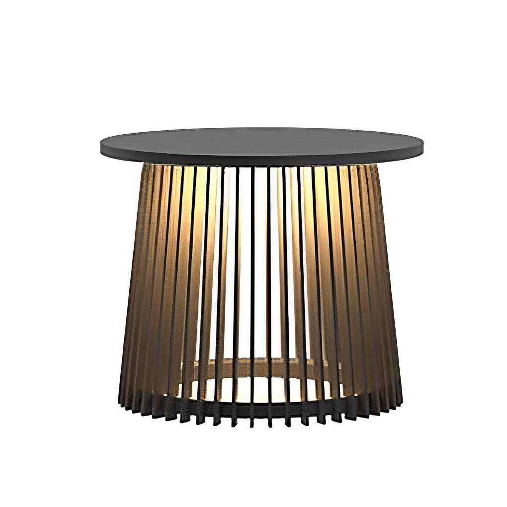 Solar Outdoor Lantern with RGB Lighting & Iron Cage Design