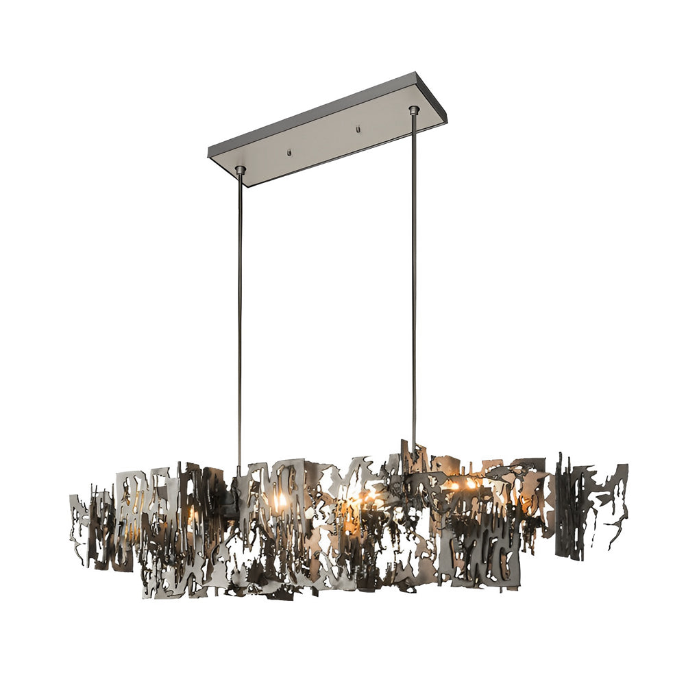 Modern Hollow Metal LED Chandelier for Dining Room