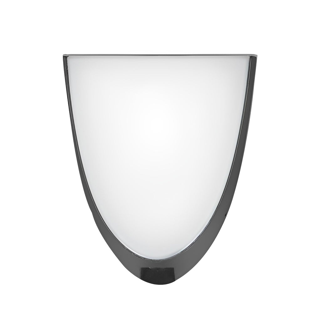 Modern Black Aluminum Outdoor Wall Sconce with LED Light