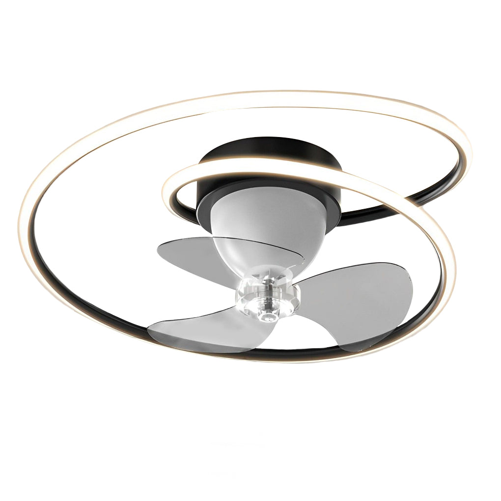 Smart Dimmable Ceiling Fan Light with APP Control & 360° Rotation