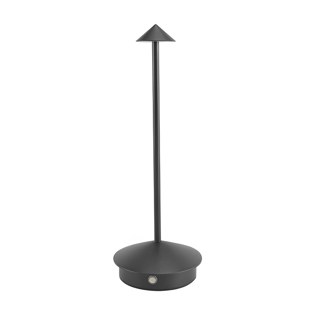 Modern Triangle LED Table Lamp Dimmable Rechargeable Aluminum