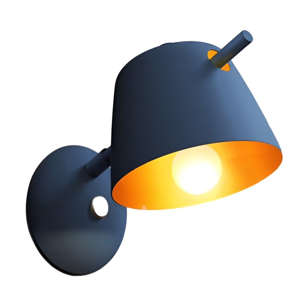 Modern Matte Metal Wall Sconce - Nordic Hat Design Lighting