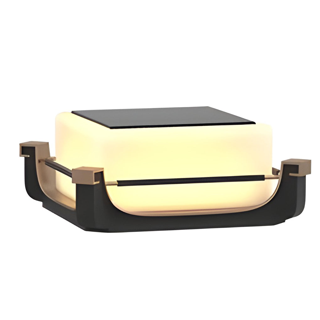 Modern Solar Outdoor Post Light Waterproof LED Fence Deck Lighting