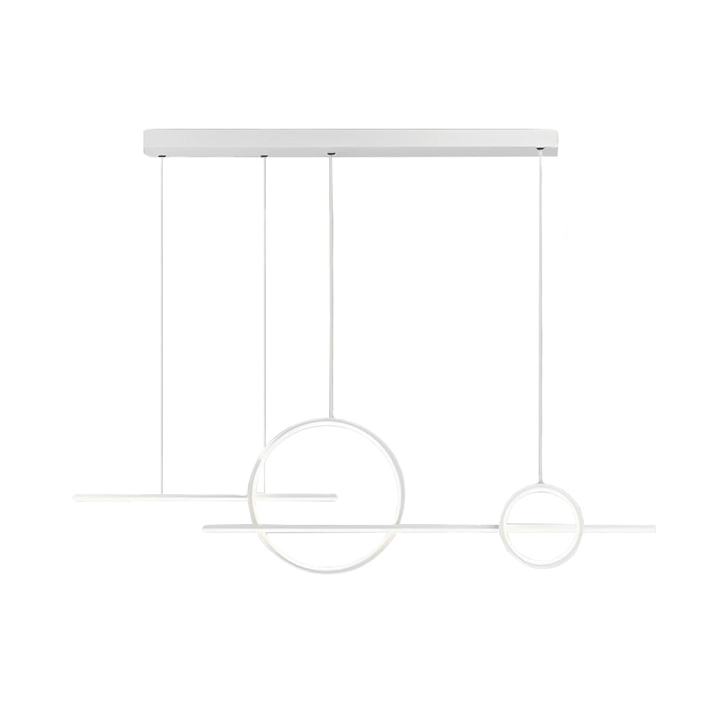 Modern Circular LED Pendant Light with Stepless Dimming