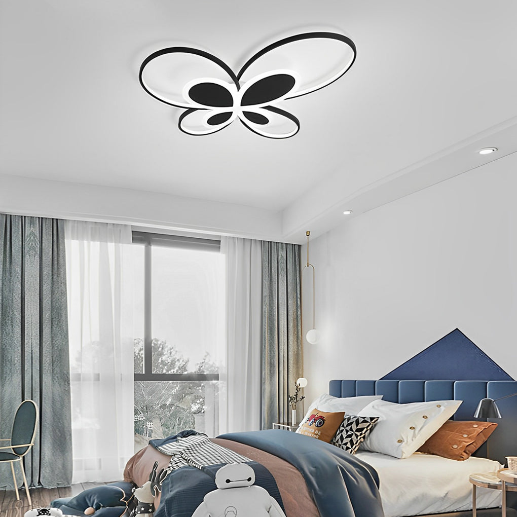 Butterfly Cluster LED Flush Mount Ceiling Light – Dimmable