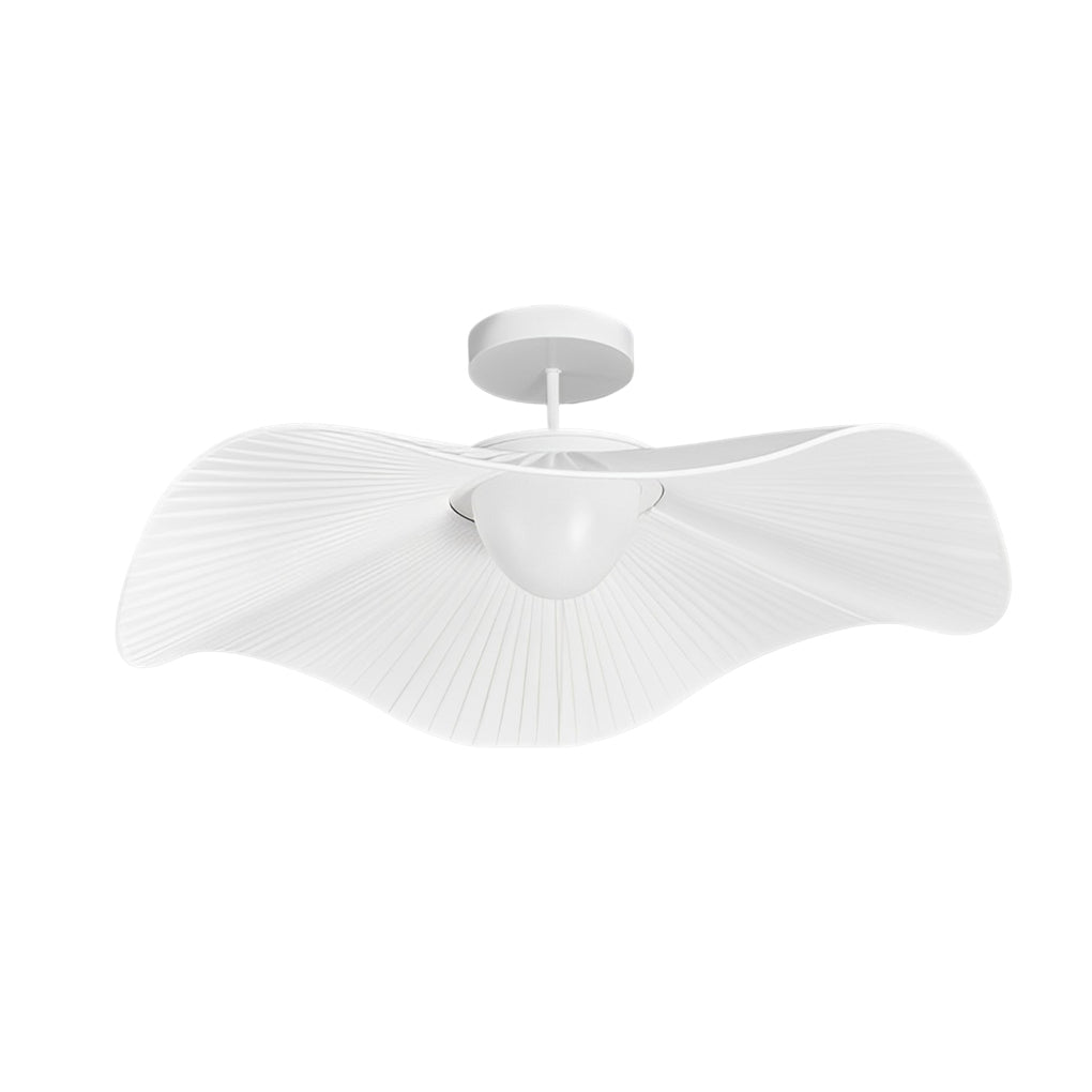 Pleated Fabric Flower Ceiling Light with Three-Step Dimming