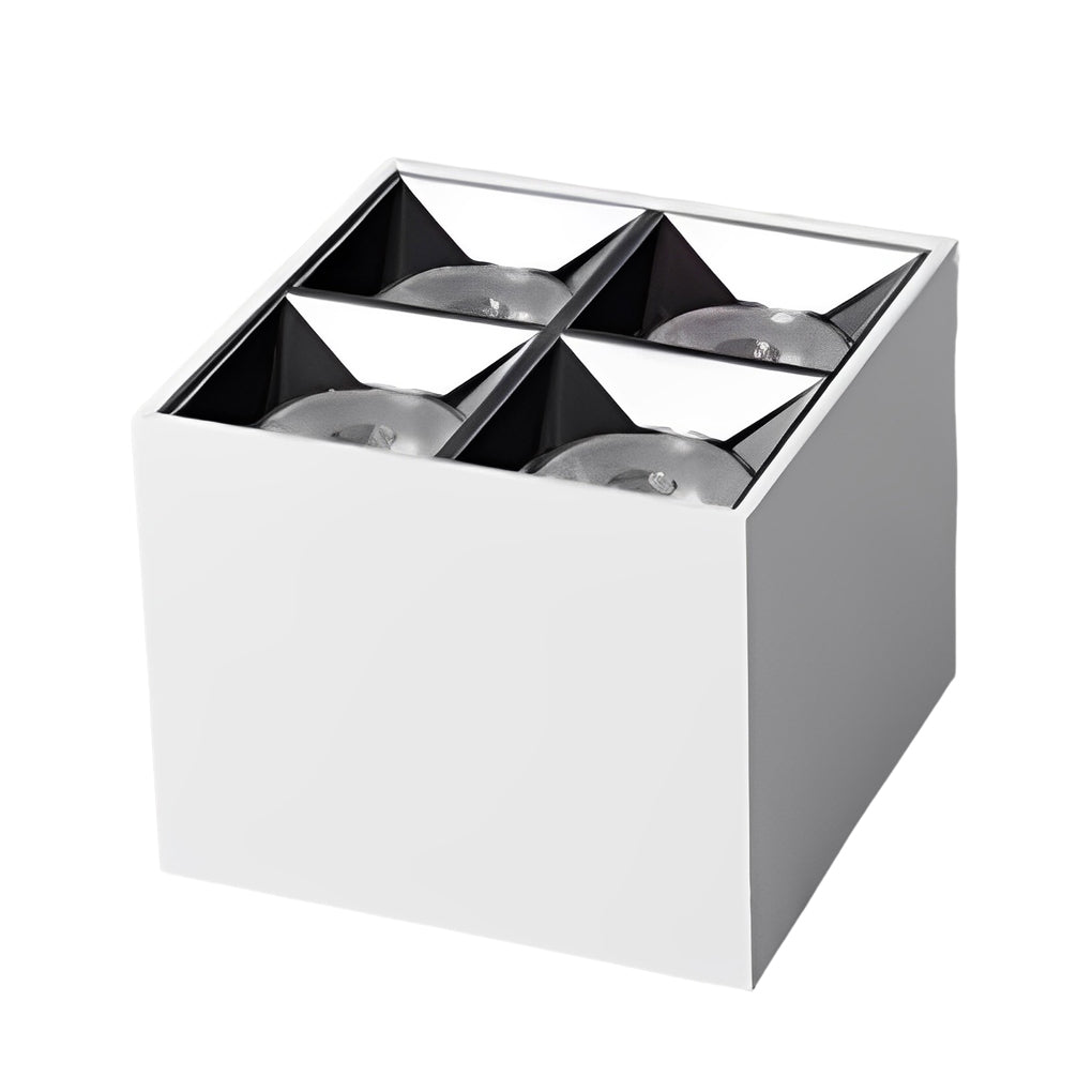 Square Grid LED Spotlight Surface Mount Downlight 24° Beam Angle
