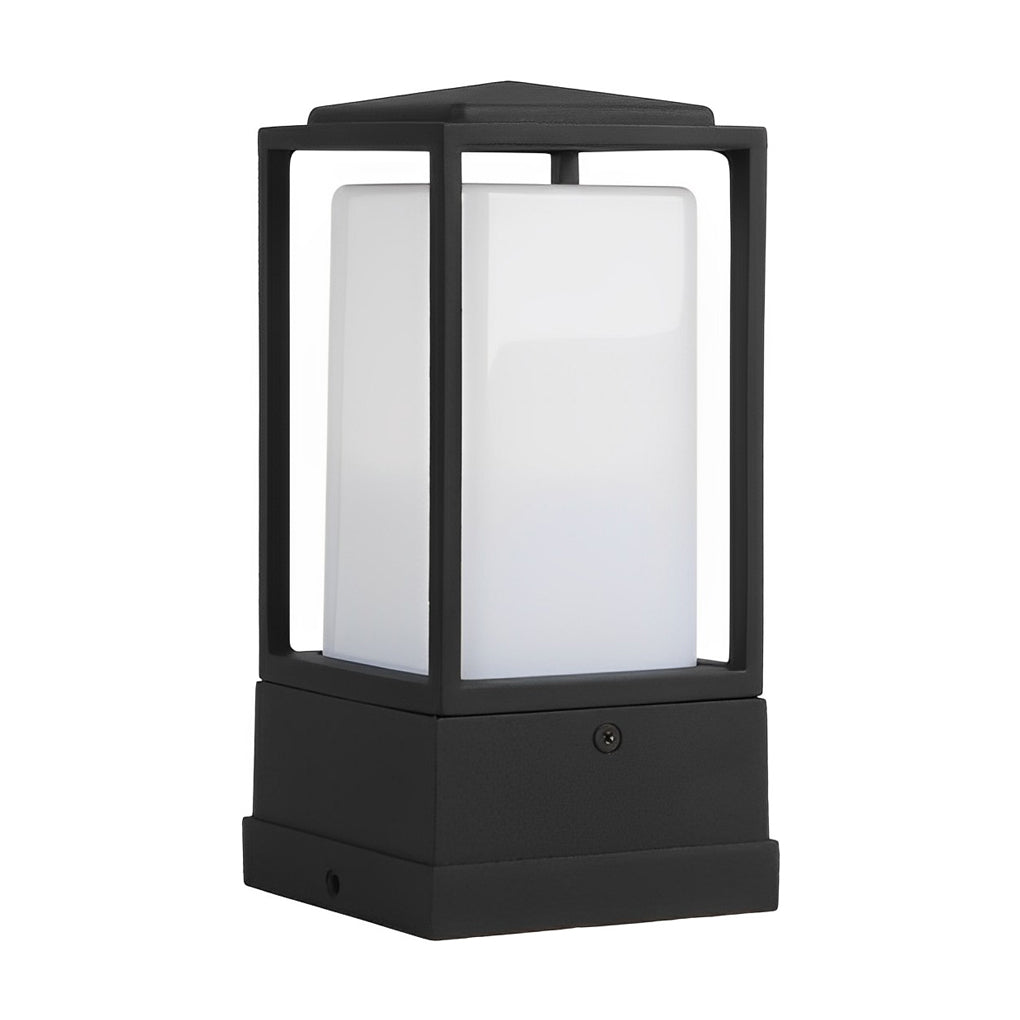 Modern Cubic Aluminum Lawn Lantern - Waterproof LED Landscape Light