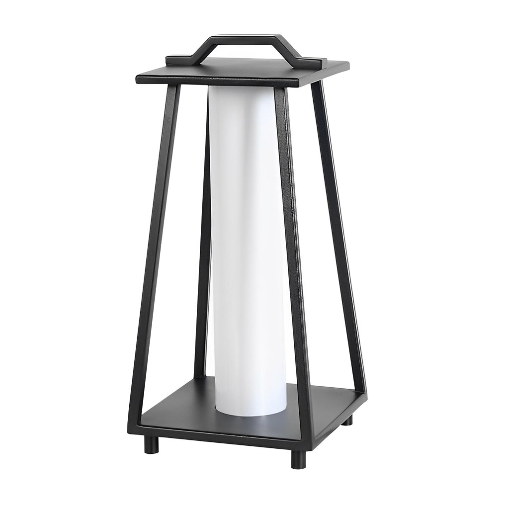 Modern Black LED Outdoor Floor Lamp with Handle – Portable Lantern