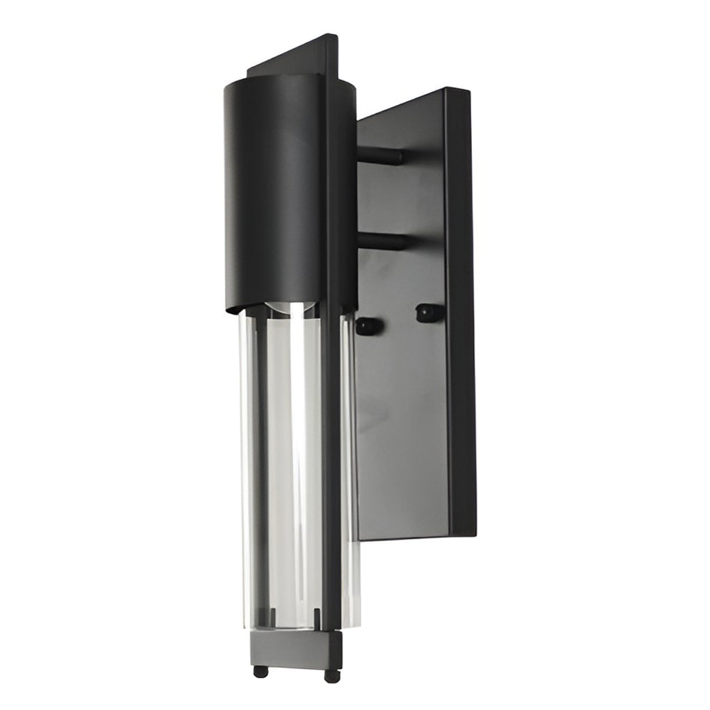 Industrial Glass Outdoor Wall Sconce Waterproof Antique Black