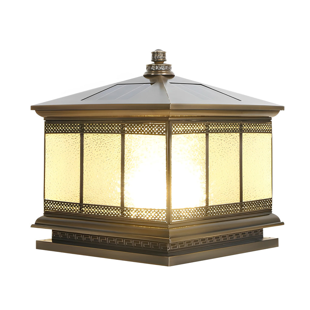 Solar Fence Post Light with Four-Step Dimming | Waterproof Outdoor