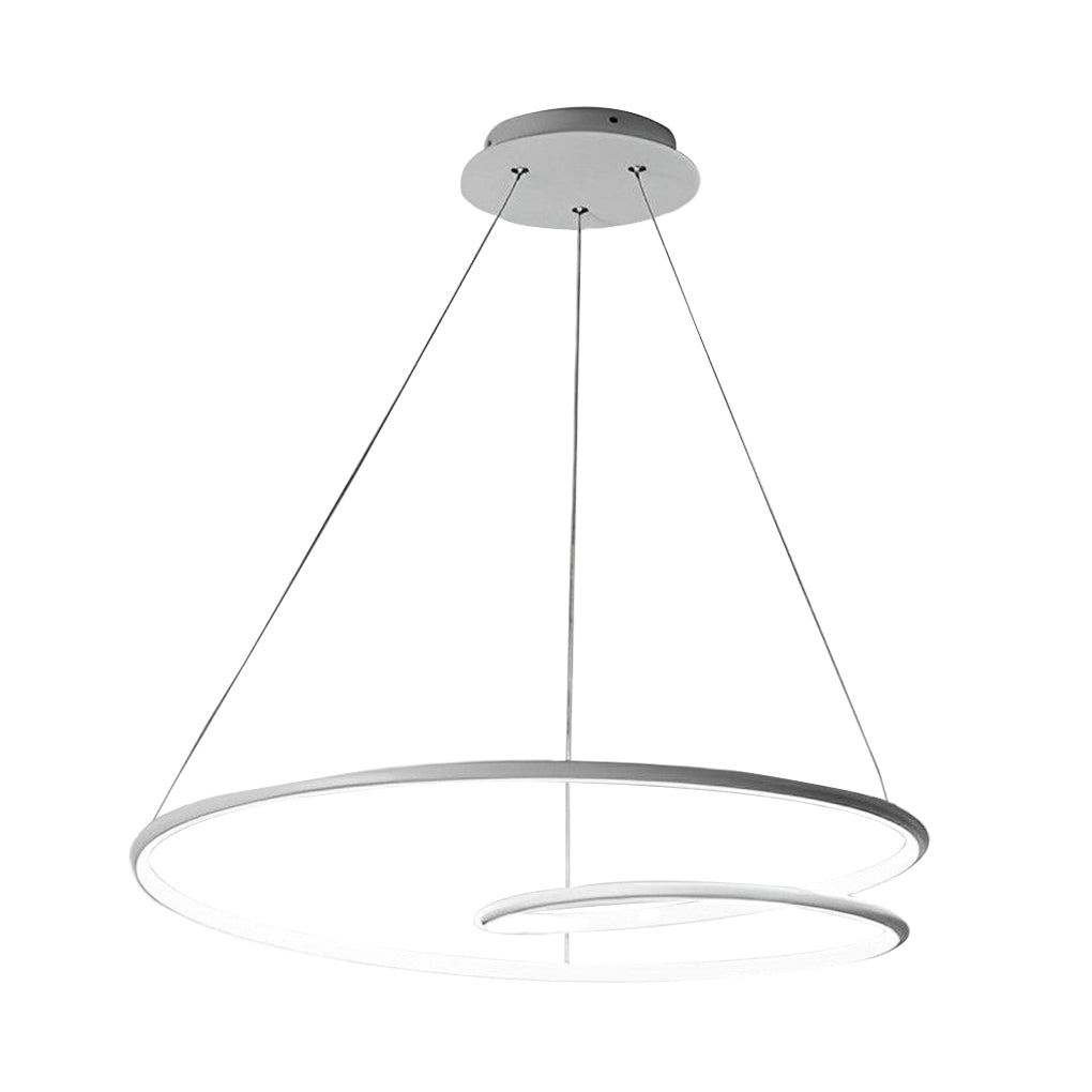 Modern Circular LED Pendant Light with Stepless Dimming