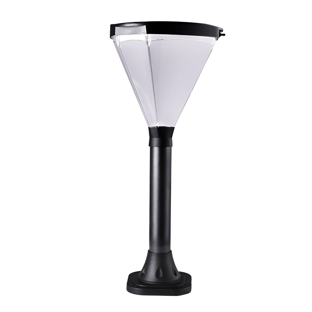 Modern Cone Solar LED Path Light - Outdoor Landscape Lighting