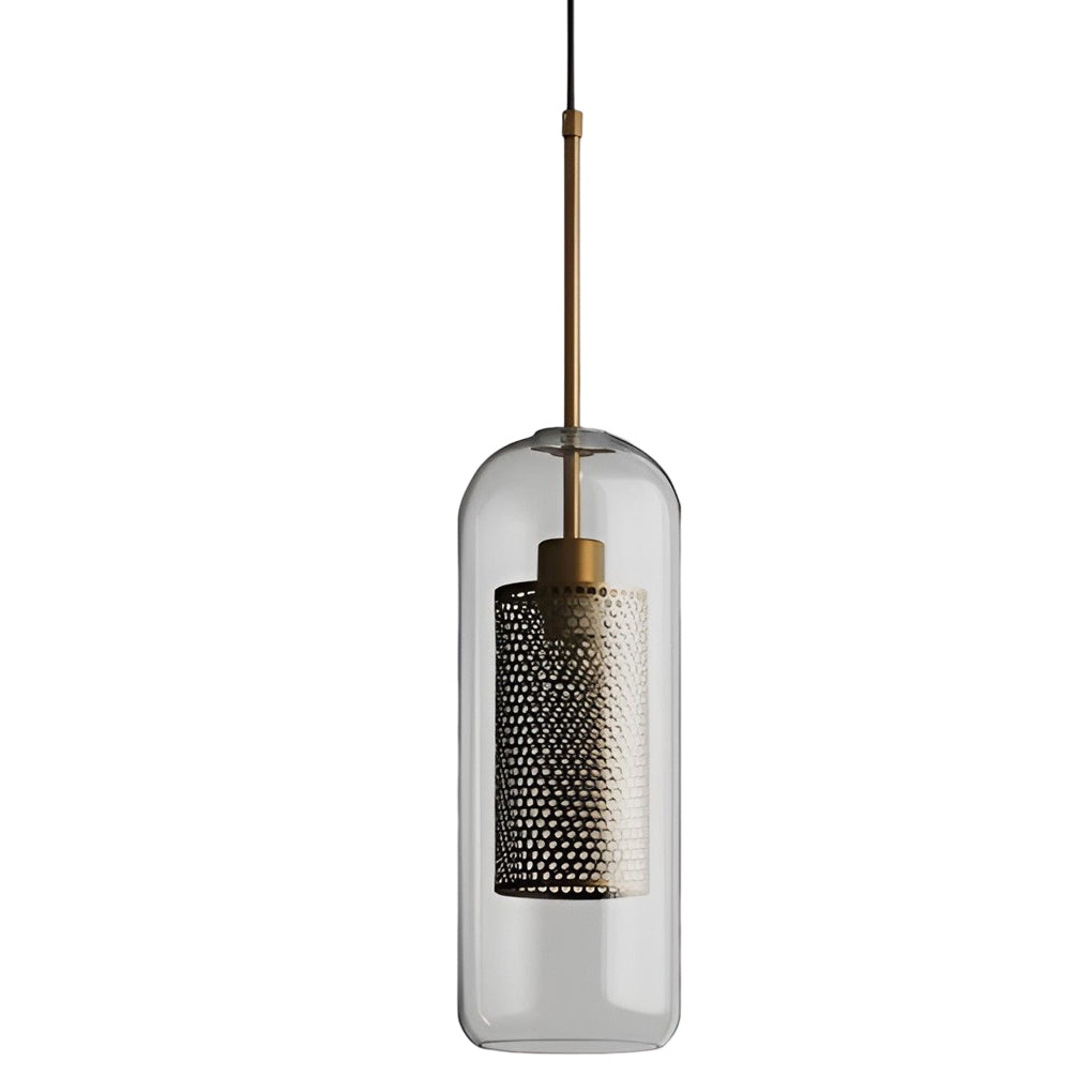 Modern Glass LED Pendant Light Industrial Kitchen Island Ceiling