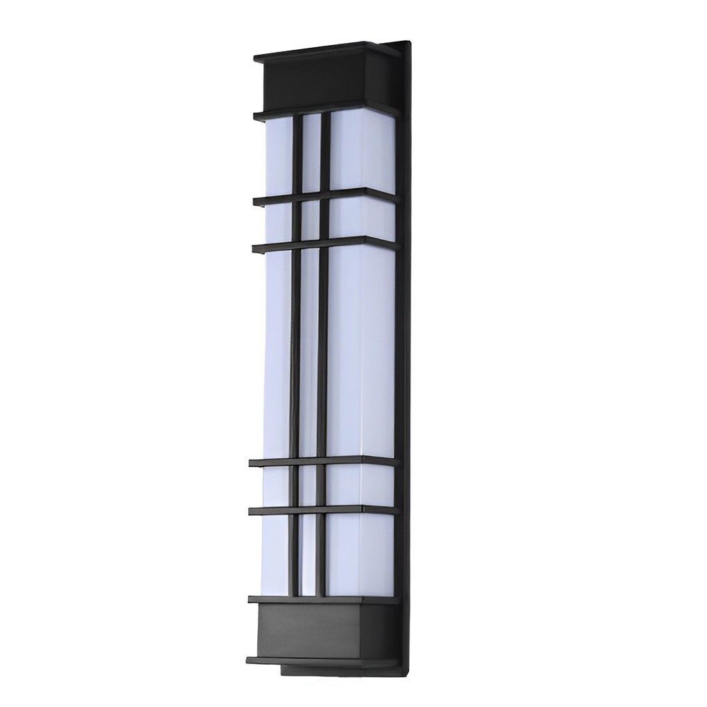 Industrial Black LED Outdoor Wall Lamp | Waterproof Galvanized Steel