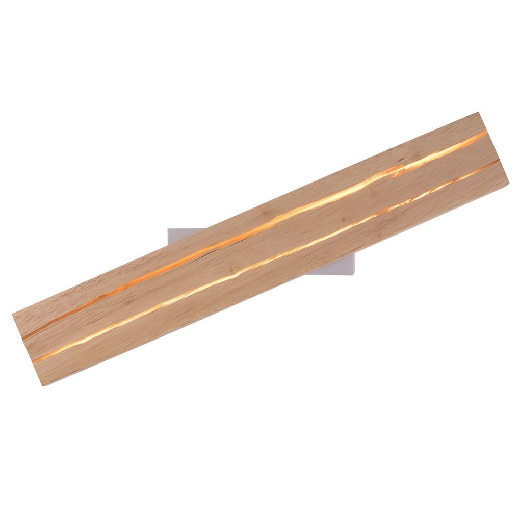 Adjustable Wood LED Wall Lamp with 3-Step Dimming