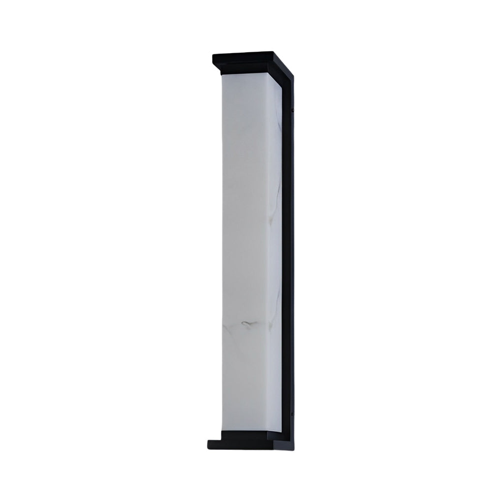 Modern Waterproof Outdoor Wall Light - Stainless Steel & Marble