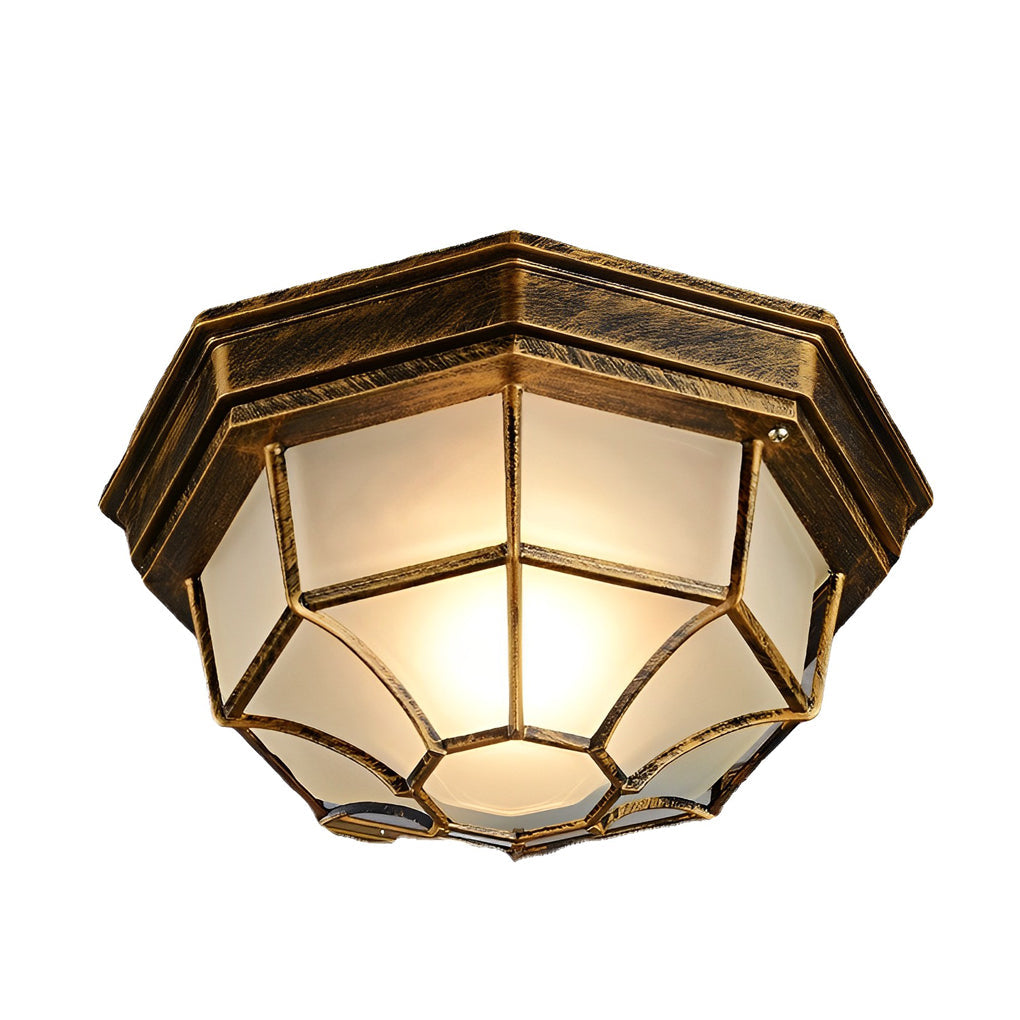 Modern Outdoor LED Flush Mount Ceiling Light - Waterproof Aluminum