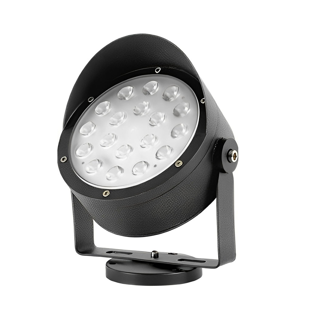 Adjustable Waterproof LED Outdoor Spotlight in Black