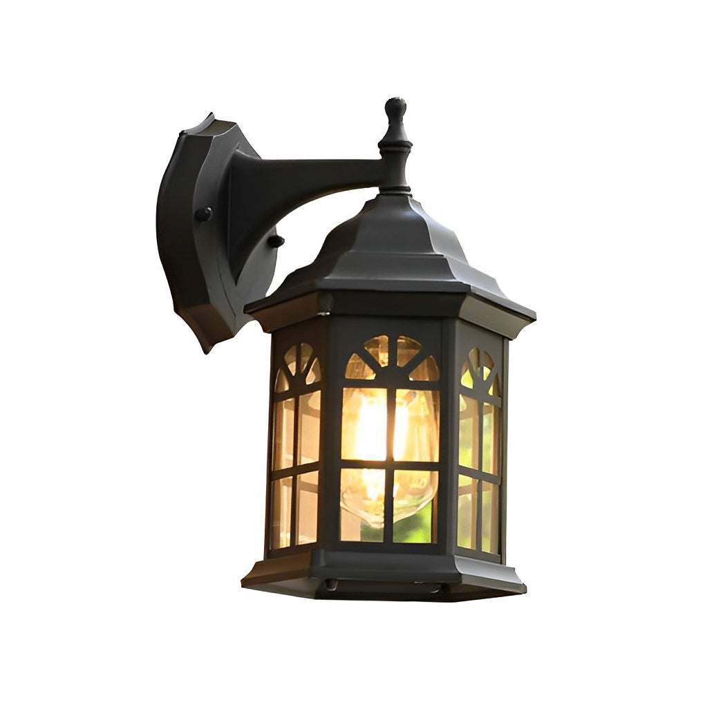 Modern Aluminum Glass Outdoor Wall Light - Waterproof LED Sconce