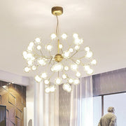 45-Light Branching Glass Sphere Modern Chandelier